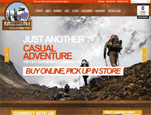 Tablet Screenshot of casualadventure.com